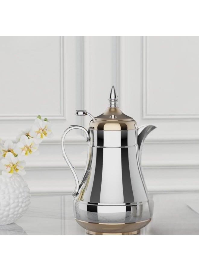 Eva Luxury Stainless Steel Thermos Set with Gold Accents - Image 3